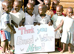 Children from Lewa Children's Home thank Bread and Water for Africa®